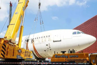 扁平吊裝帶吊運波音747